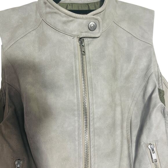 We The Free Sweeney Vegan Leather Vest Size S - Picture 5 of 12